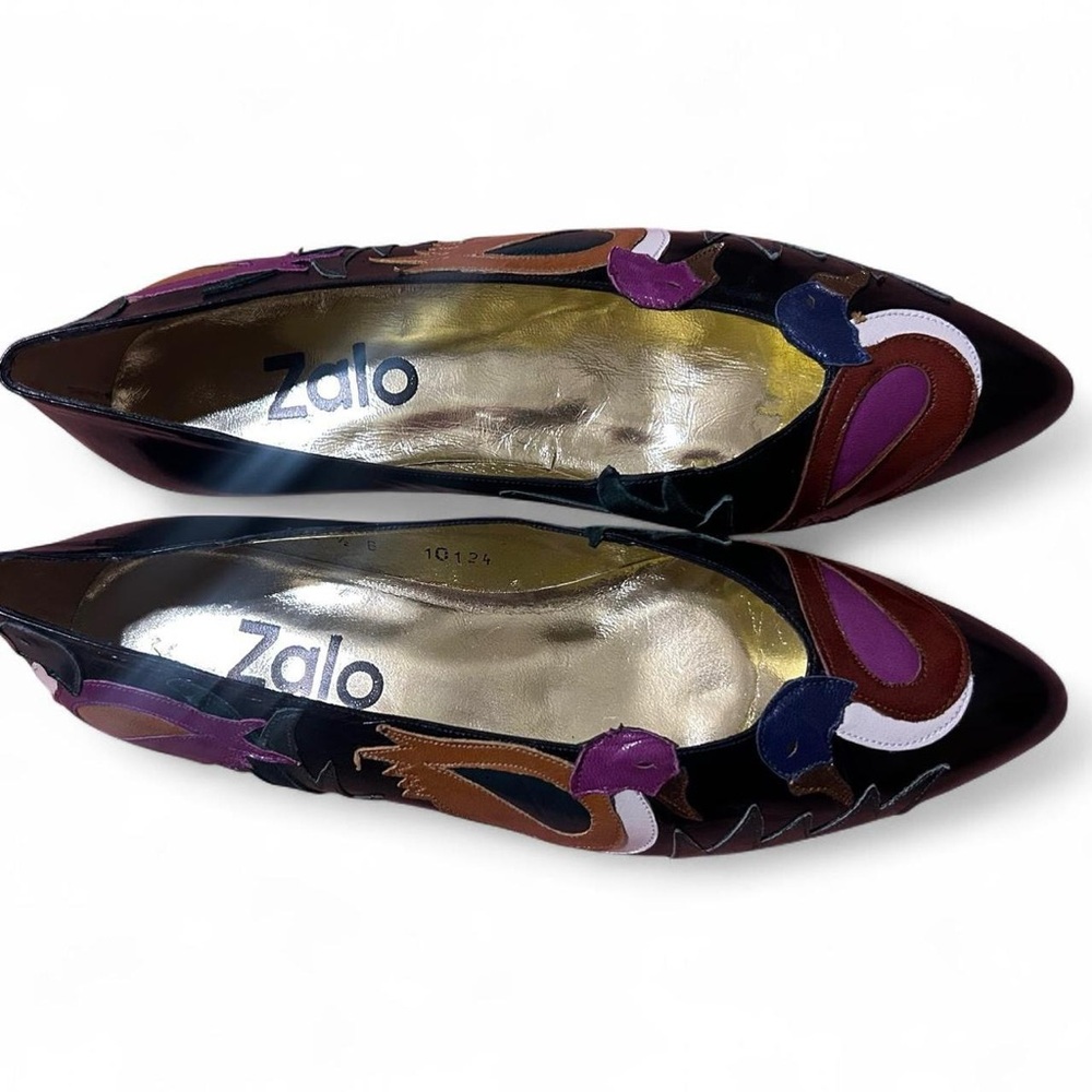 Zalo Women's Artistic Multicolor Flats